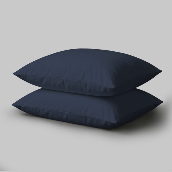 Premium Kissenbezüge mit 400 Fadenzahl aus 100% Baumwolle (2er-Set) - 2 tlg. Kissenbezüge - 50 x 75 cm - Berry Plum