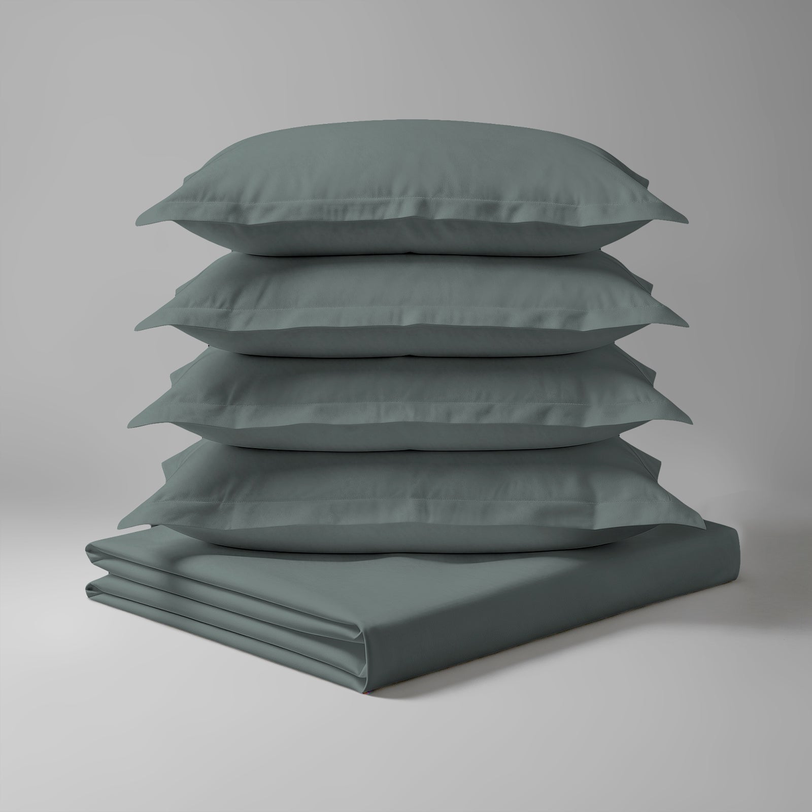Pizuna 1000 Thread Count 100% Cotton Bed Sheet - Superking - Dark Grey