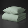 Luxus Bettbezug-Set mit 800 Fadenzahl aus 100% Baumwolle - DE - 155x220 + 1 x 80x80 - Baby Blue