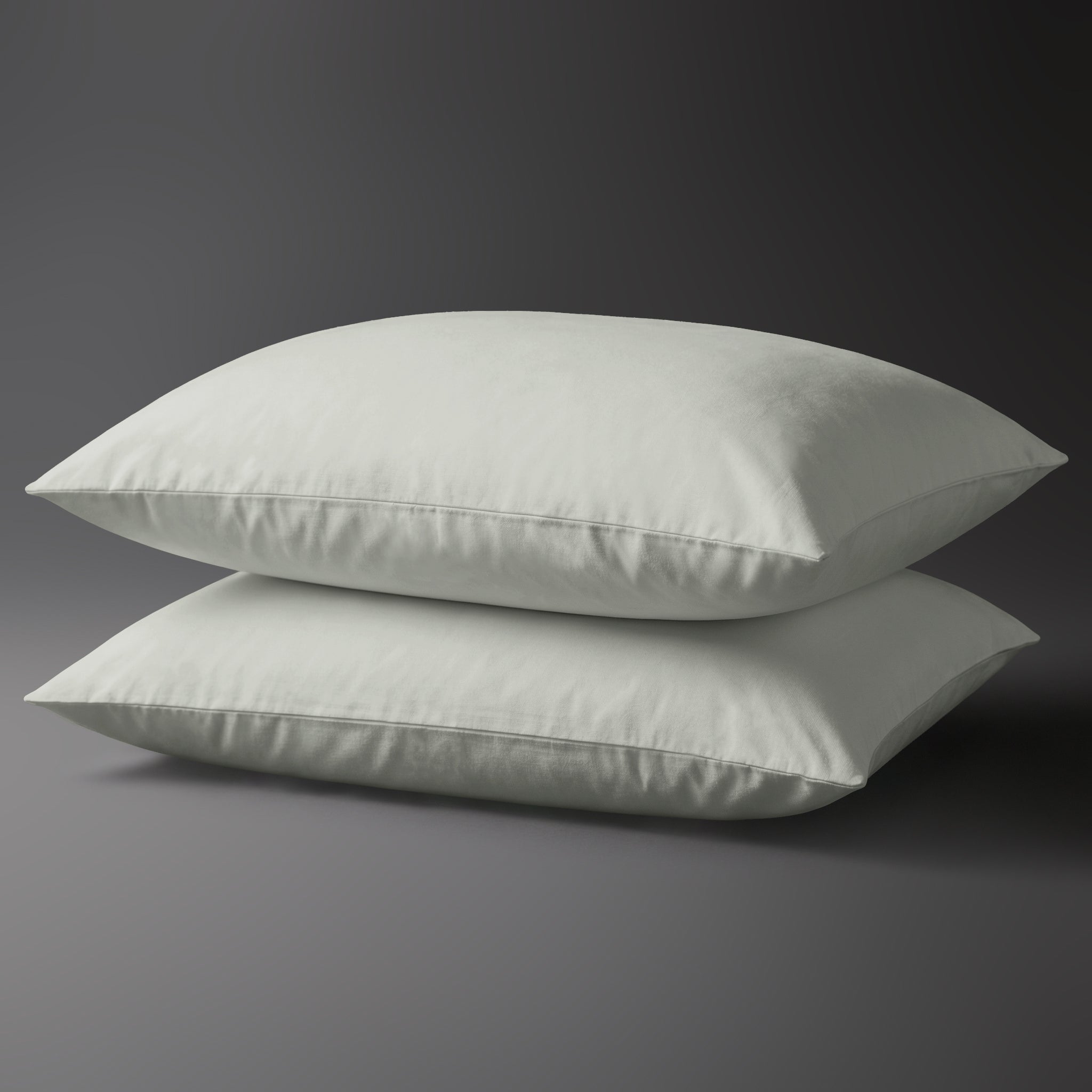 Luxus Kissenbezüge mit 800 Fadenzahl aus 100% Baumwolle (2er-Set) - 2 tlg. Kissenbezüge - 50 x 75 cm - Baby Blue