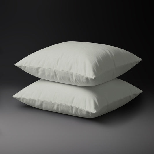 Deluxe Kissenbezüge mit 600 Fadenzahl aus 100% Baumwolle (2er-Set) - 2 tlg. Kissenbezüge - 80 x 80 cm - Baby Blue