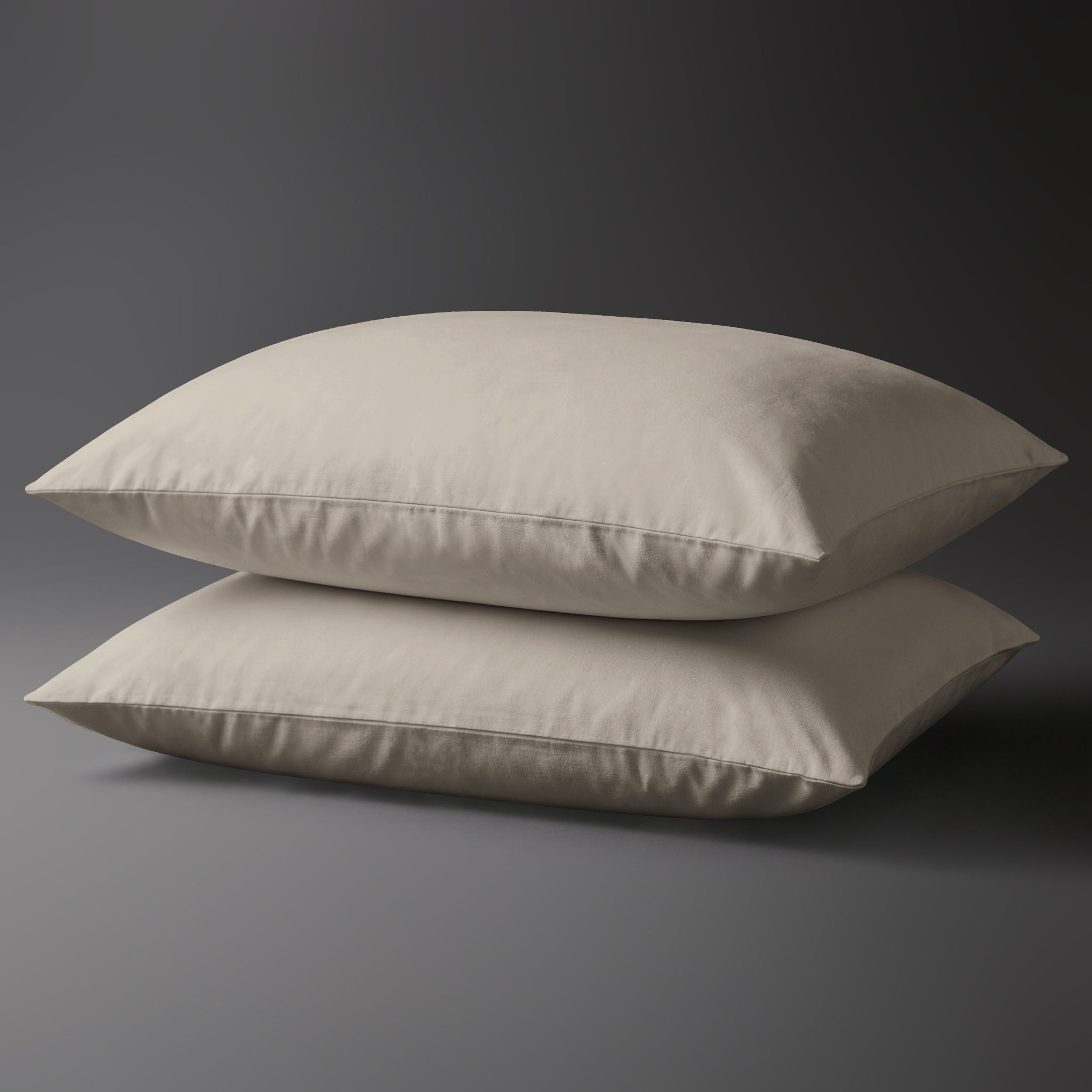 Luxus Kissenbezüge mit 800 Fadenzahl aus 100% Baumwolle (2er-Set) - 2 tlg. Kissenbezüge - 50 x 75 cm - Black