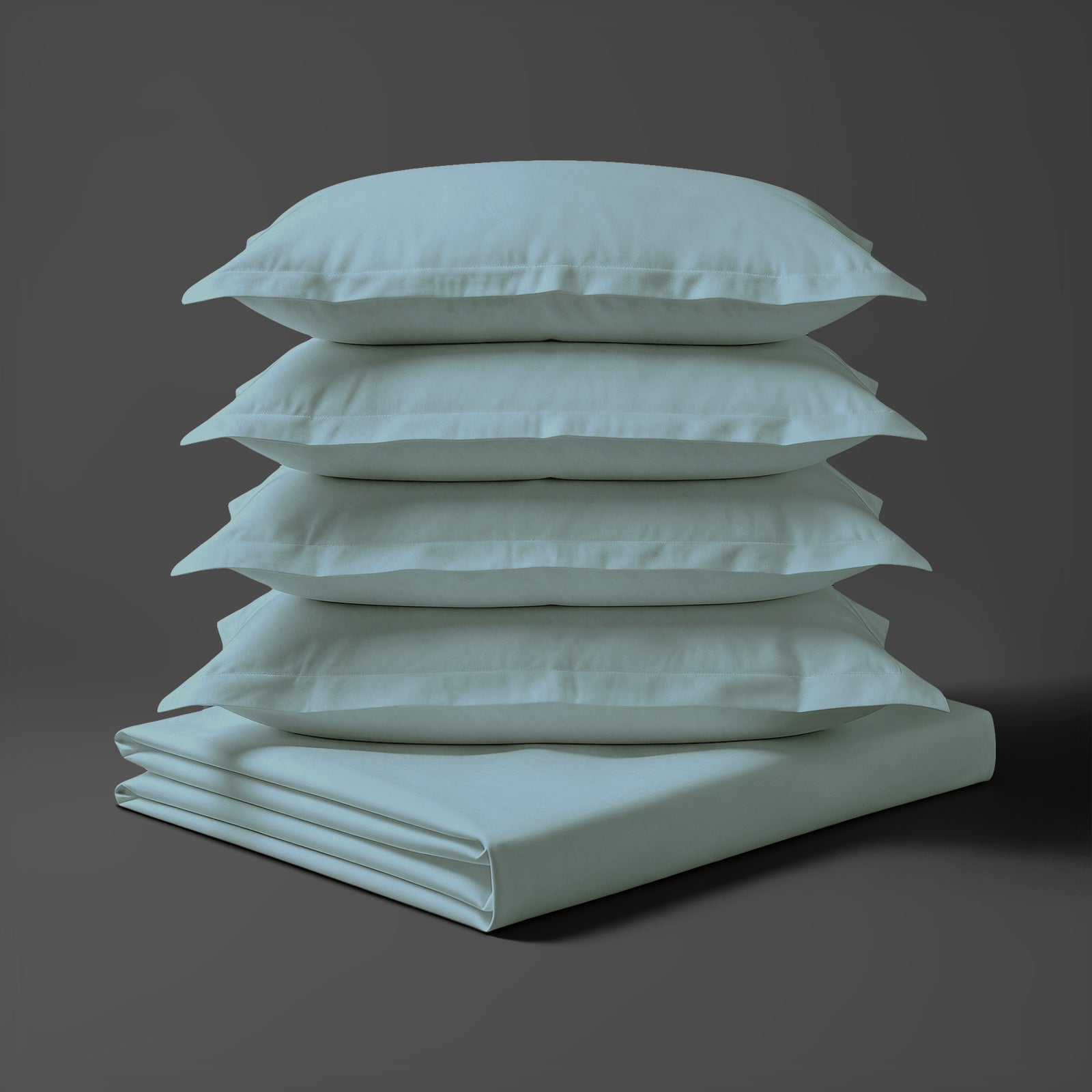 Deluxe 600 Thread Count 100% Cotton Bed Sheet - Superking - Baby Blue