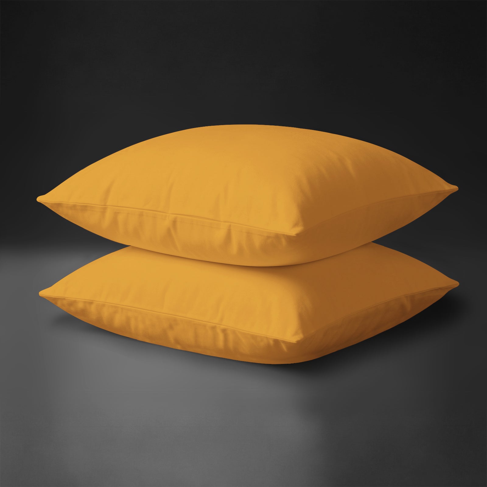 2 tlg. Kissenbezüge - 65 x 65 cm - Honey Gold