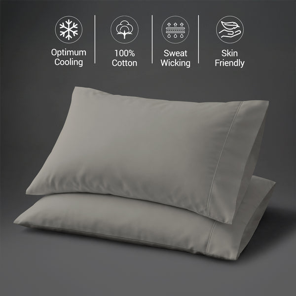 Premium 400 Thread Count 100% Cotton Pillowcases (2 PC)