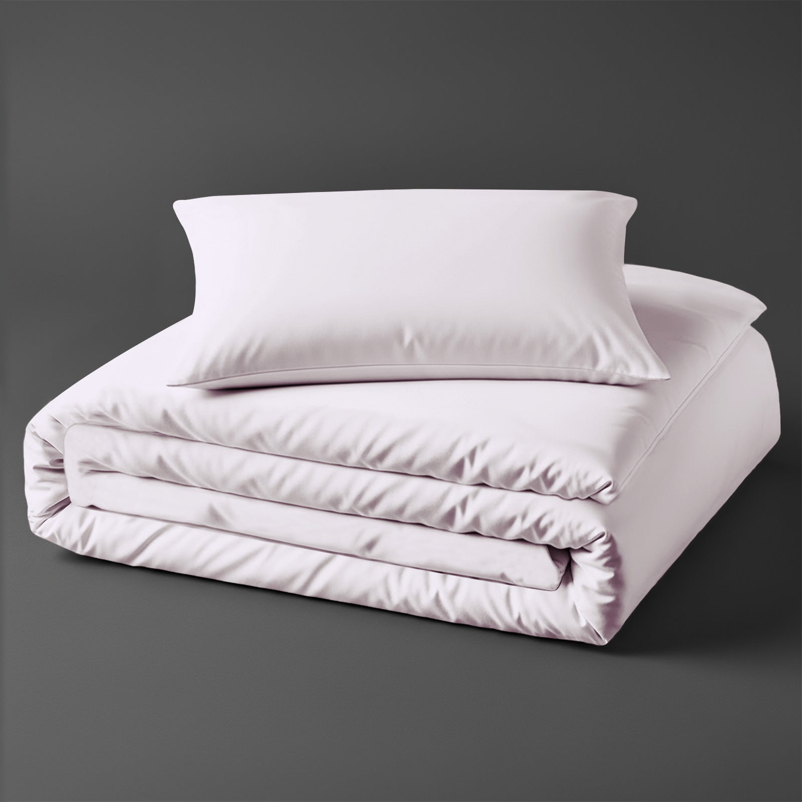Pizuna baby duvet cover for crib 100x135 cm light lilac 400 thread count long staple cotton soft sateen weave