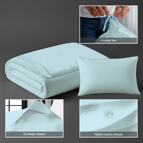 Premium 400 Thread Count 100% Cotton Crib Duvet Cover Set