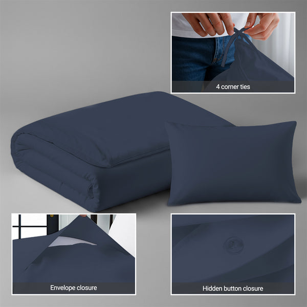 Premium 400 Thread Count 100% Cotton Crib Duvet Cover Set