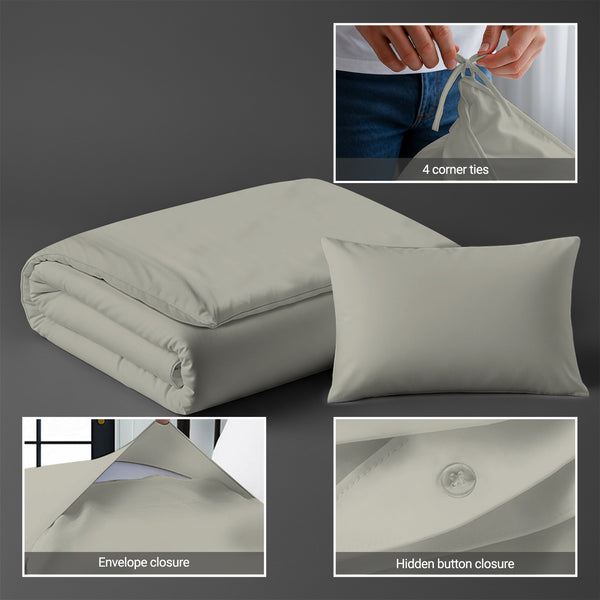 Premium 400 Thread Count 100% Cotton Crib Duvet Cover Set