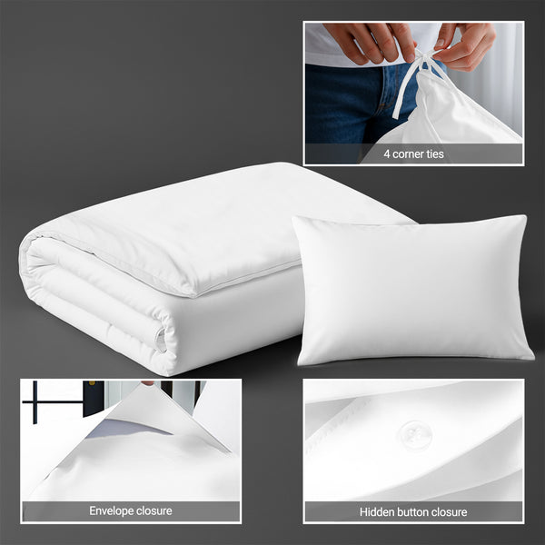 Premium 400 Thread Count 100% Cotton Crib Duvet Cover Set