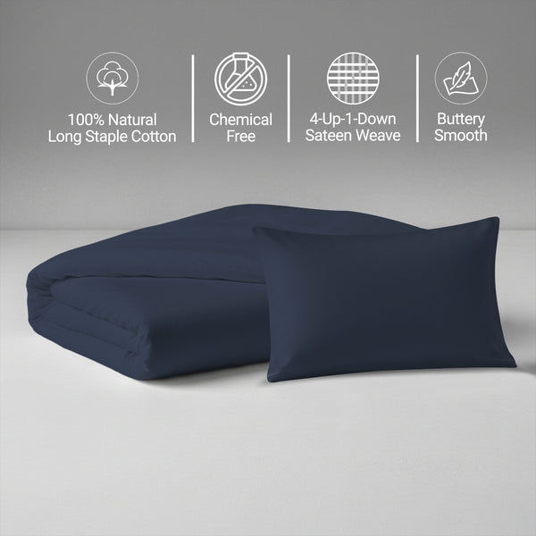 Premium 400 Thread Count 100% Cotton Crib Duvet Cover Set