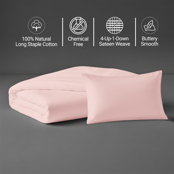 Premium 400 Thread Count 100% Cotton Crib Duvet Cover Set