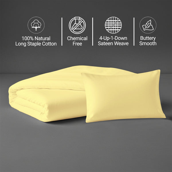 Premium 400 Thread Count 100% Cotton Crib Duvet Cover Set