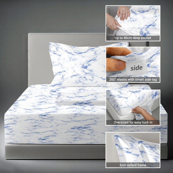 Premium 400 Thread Count 100% Cotton Bed Sheet Set
