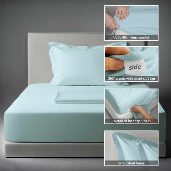 Premium 400 Thread Count 100% Cotton Bed Sheet Set