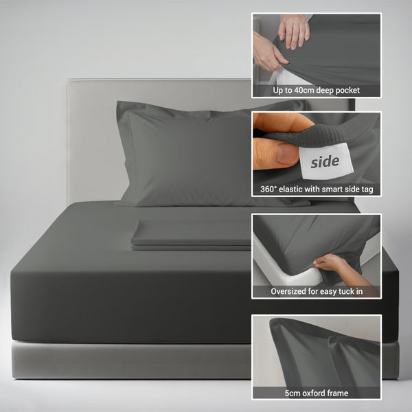 Premium 400 Thread Count 100% Cotton Bed Sheet Set