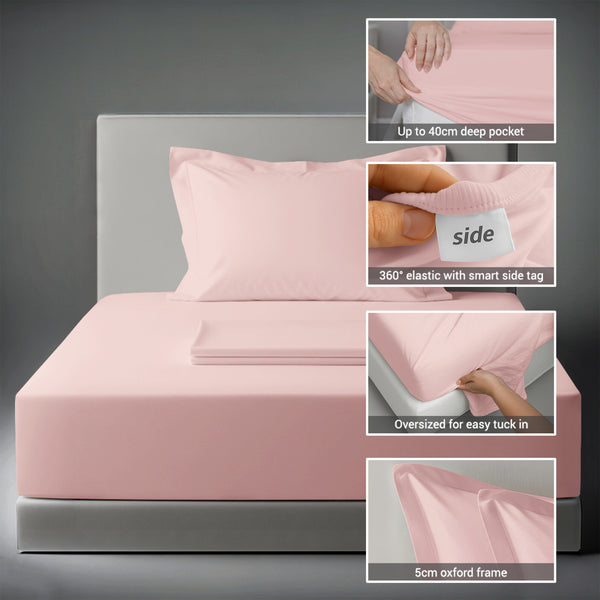 Premium 400 Thread Count 100% Cotton Bed Sheet Set