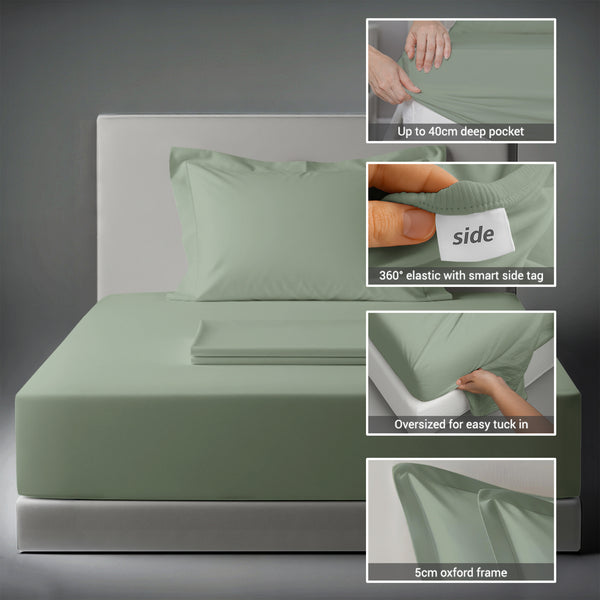 Premium 400 Thread Count 100% Cotton Bed Sheet Set