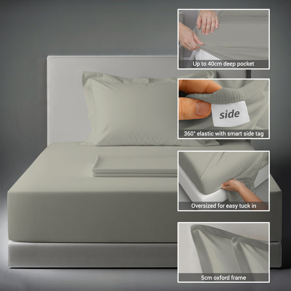 Premium 400 Thread Count 100% Cotton Bed Sheet Set