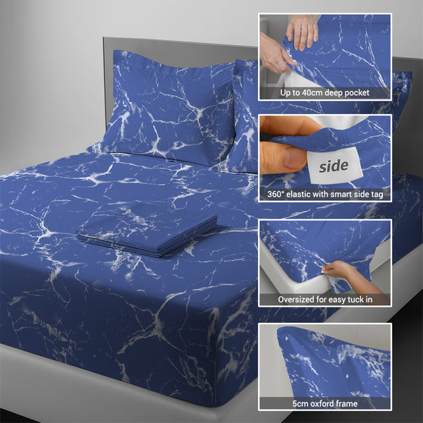 Premium 400 Thread Count 100% Cotton Bed Sheet Set