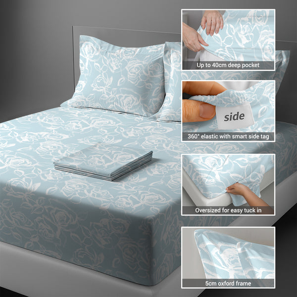 Premium 400 Thread Count 100% Cotton Bed Sheet Set
