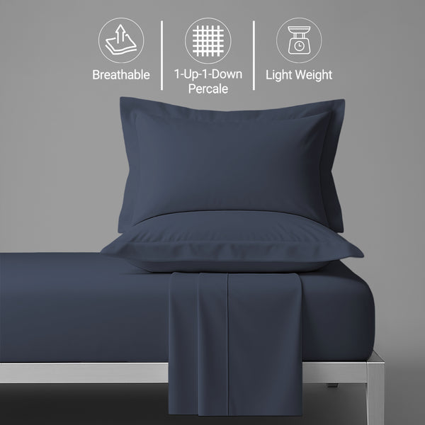 Percale 100% Cotton Sheet Set