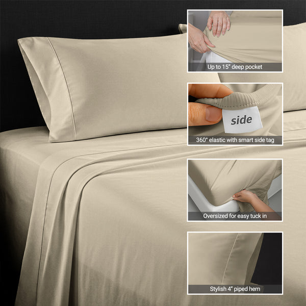 Premium 400 Thread Count 100% Cotton Sheet Set