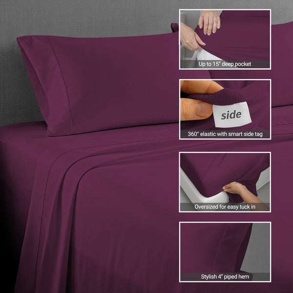 Premium 400 Thread Count 100% Cotton Sheet Set