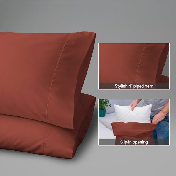 Premium 400 Thread Count 100% Cotton Pillowcases (2 PC)