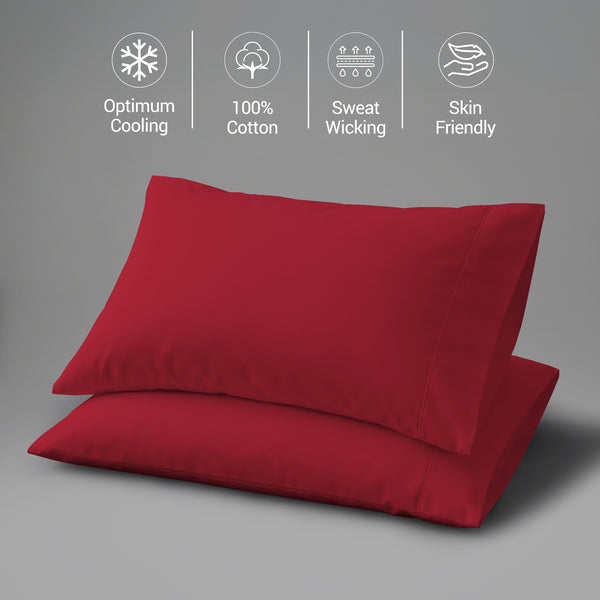 Premium 400 Thread Count 100% Cotton Pillowcases (2 PC)