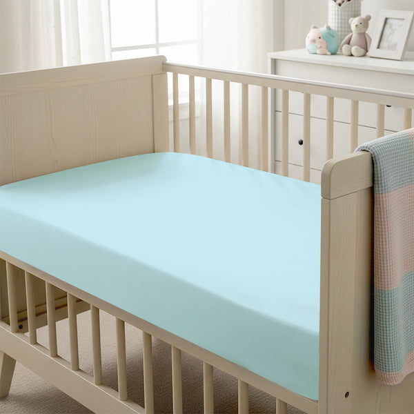 Premium 400 Thread Count 100% Cotton Cot Fitted Sheet