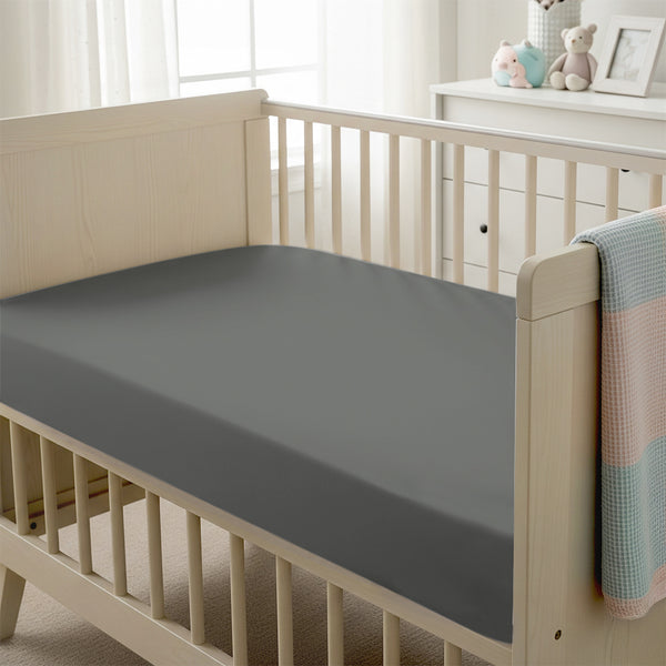 Premium 400 Thread Count 100% Cotton Cot Fitted Sheet