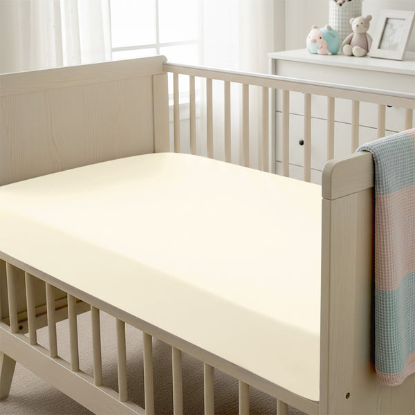 Premium 400 Thread Count 100% Cotton Cot Fitted Sheet