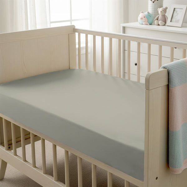 Premium 400 Thread Count 100% Cotton Cot Fitted Sheet