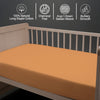 Premium 400 Thread Count 100% Cotton Cot Fitted Sheet