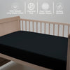 Premium 400 Thread Count 100% Cotton Cot Fitted Sheet