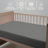 Premium 400 Thread Count 100% Cotton Cot Fitted Sheet