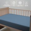 Premium 400 Thread Count 100% Cotton Cot Fitted Sheet