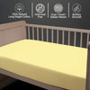 Premium 400 Thread Count 100% Cotton Cot Fitted Sheet