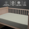 Premium 400 Thread Count 100% Cotton Cot Fitted Sheet