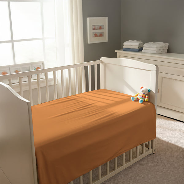Premium 400 Thread Count 100% Cotton Crib Flat Sheet