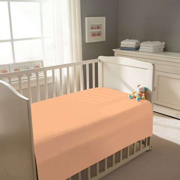 Premium 400 Thread Count 100% Cotton Crib Flat Sheet