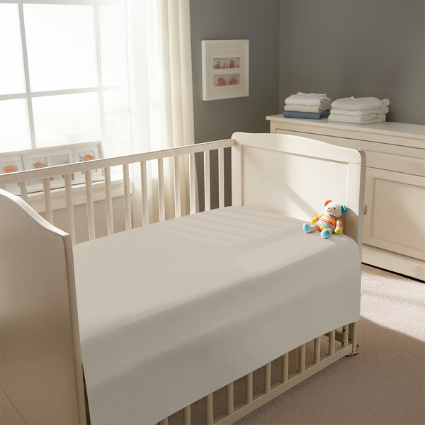 Premium 400 Thread Count 100% Cotton Crib Flat Sheet