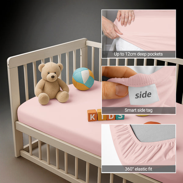 Premium 400 Thread Count 100% Cotton Crib Fitted Sheet