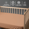 Premium 400 Thread Count 100% Cotton Crib Fitted Sheet