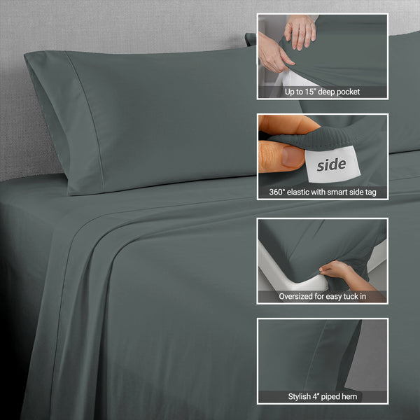 Royale 1000 Thread Count 100% Cotton Sheet Set (4 PC)