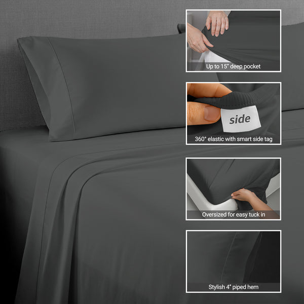 Deluxe 600 Thread Count 100% Cotton Sheet Set