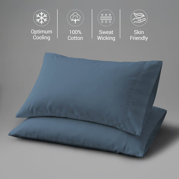 Premium 400 Thread Count 100% Cotton Pillowcases (2 PC)