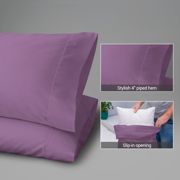 Premium 400 Thread Count 100% Cotton Pillowcases (2 PC)