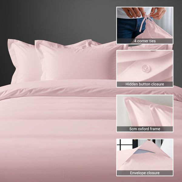 Percale 100% Cotton Duvet Cover Set